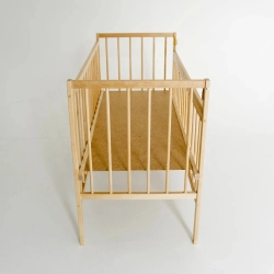 Кроватка детская Промтекс Мини ПЛК натуральный колесо