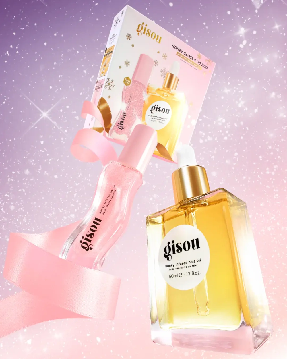 GISOU Honey Gloss & Go Duo Gift Set