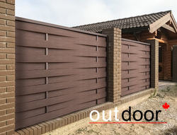 Доска ДПК Outdoor 130*9*4000 мм. полнотелая STORM BROWN коричневая микс