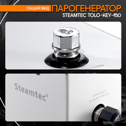 Парогенератор для хамама и турецкой бани Steamtec TOLO-150-KEY, 15 кВт (стандартный модуль управления)