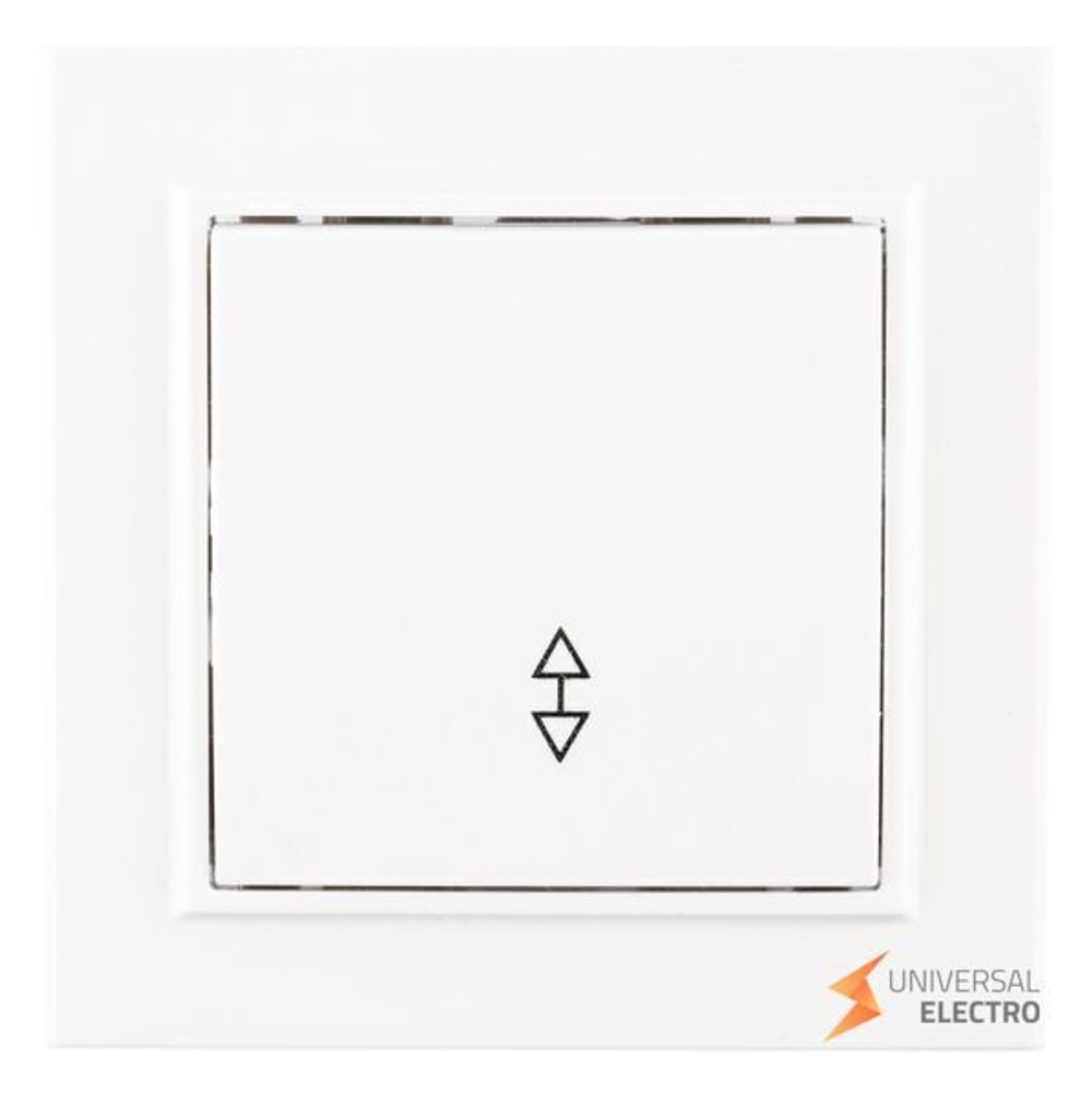 Минск Выключатель 1-клавишный СП проходной, 10А, белый EKF Basic