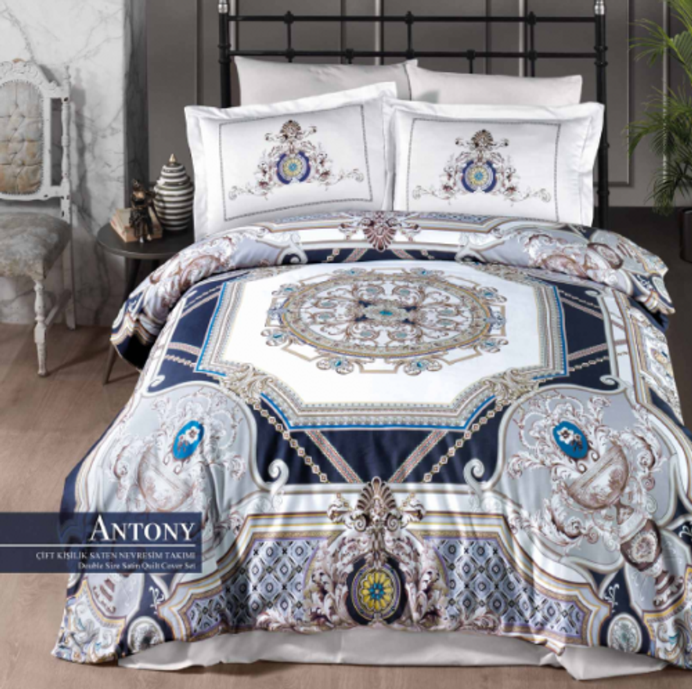 Комплект постельного белья Ecosse Satin (ANTONY) евро, сатин