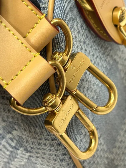 Сумка Louis Vuitton Speedy с плечевым ремнём синий