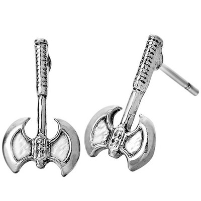 Серьги гвоздики амулеты "Топор Перуна".