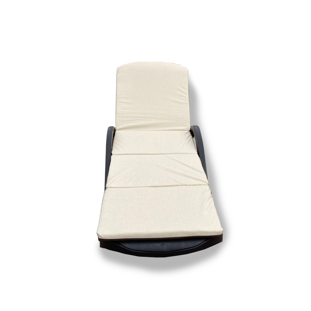 Матрас для лежака из литого алюминия ВИЛЛА «VILLA» 180х63х6 бежево-шоколадный арт.76476