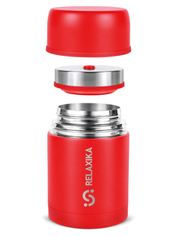Термос для еды Relaxika 301 (0,7 литра), красный