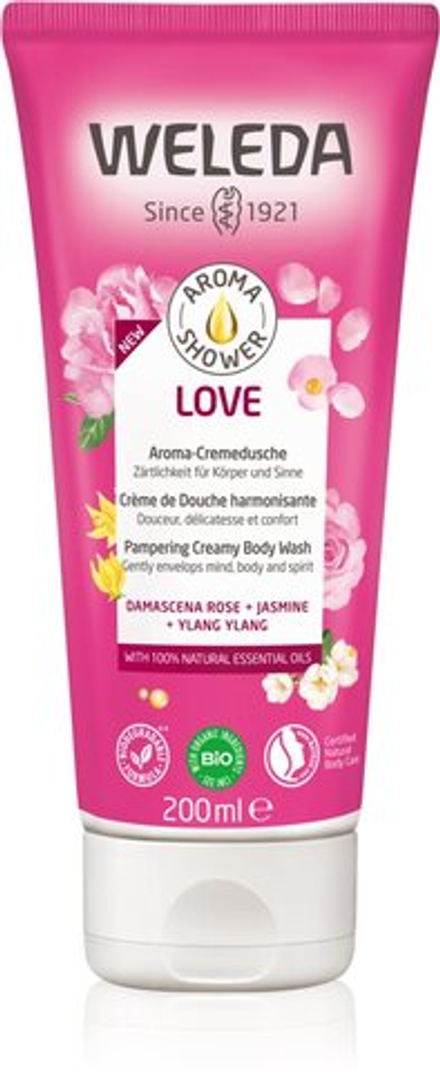 Weleda Love - полезный гель для душа /   200  ml  / GTIN 7611916160769