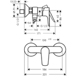 Смеситель для душа Hansgrohe Talis E 71760140 бронза шлифованная