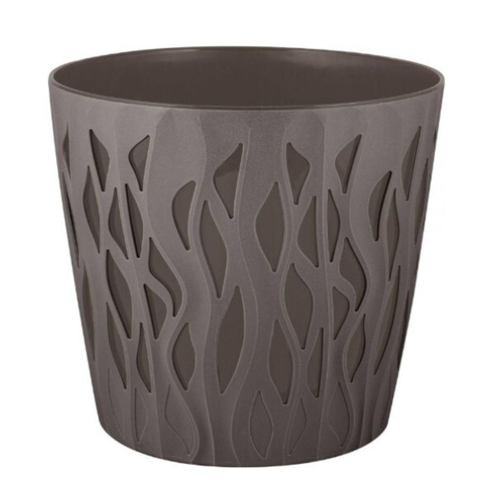 Горшок для цветов InGreen Winds D 340мм/20 л с дренажной вставкой 18,7л антрацит