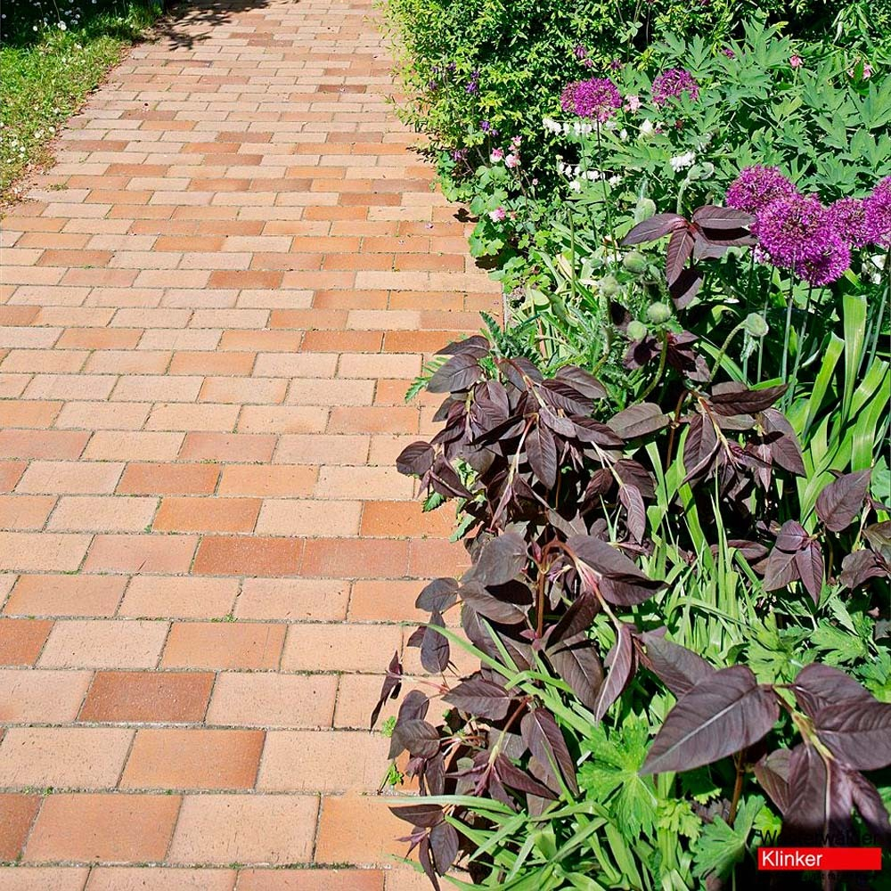 Клинкерная брусчатка Westerwaelder Klinker PK86S Hellbraun-bunt Spezial, 200x100x40 мм