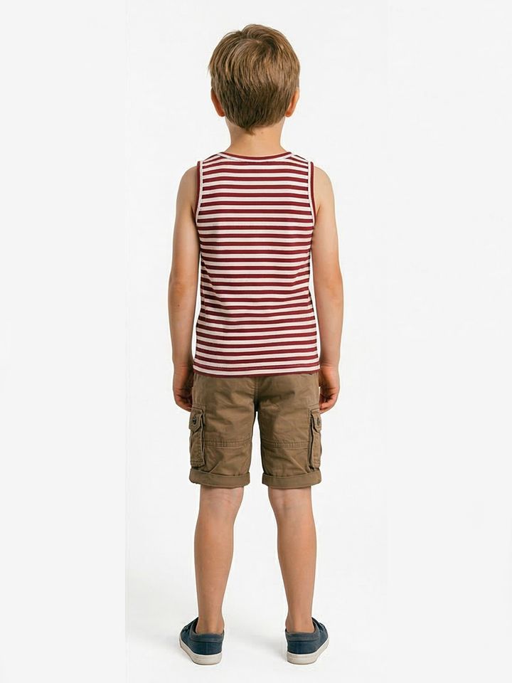 Тельняшка-майка детская х/б краповая