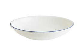 Тарелка d=200 мм. глубокая 500 мл. Ретро синий край