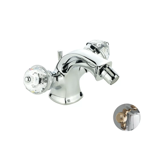Смеситель для биде Migliore Korona Crystal ML.KRN-4744 хром/золото
