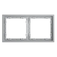 Рамка пластиковая VOLTUM S70 на 2 поста, (серый)