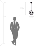 801012 Люстра SFERETTA LED 1х3W 145LM КОФЕЙНЫЙ/ЗОЛОТИСТЫЙ 3000K