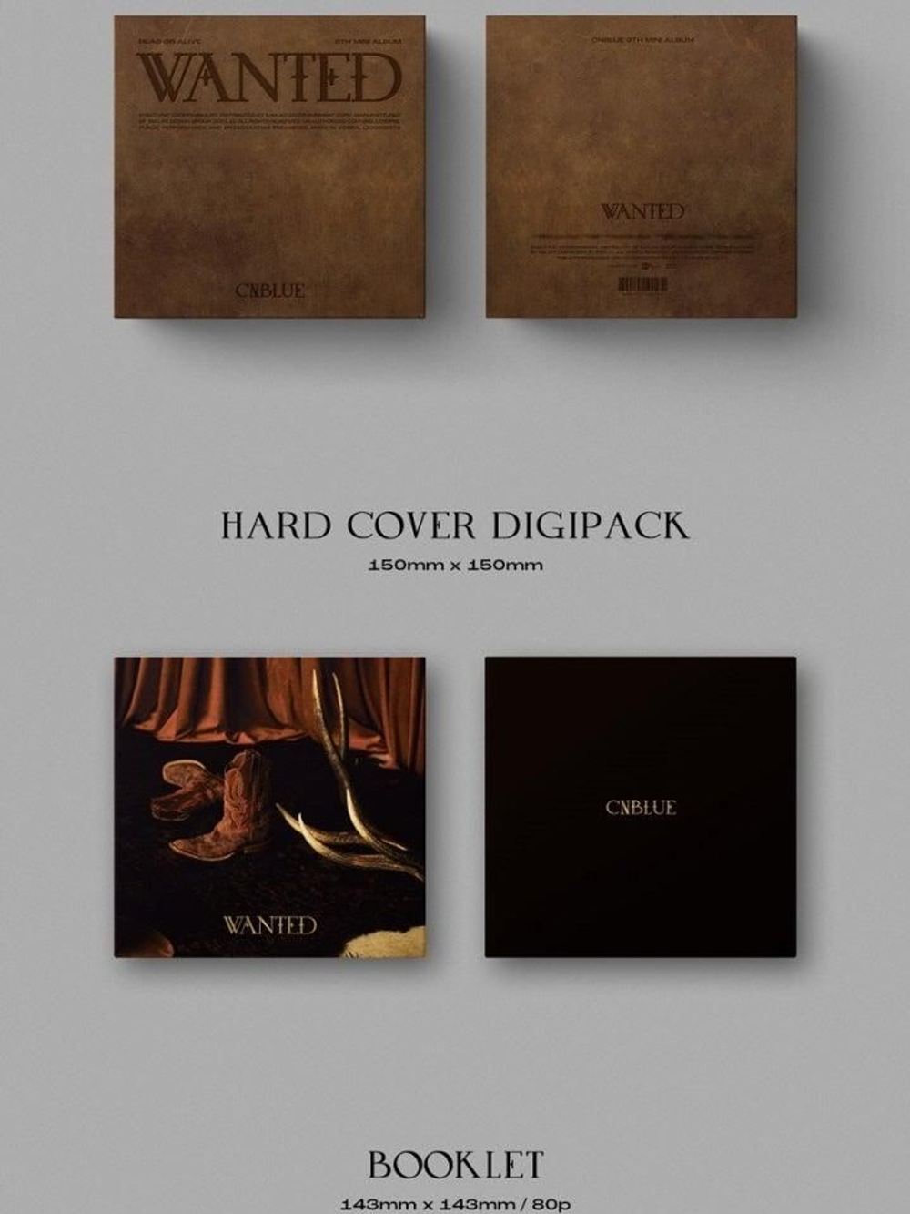 Альбом CNBLUE - WANTED 9th Mini Album 2 Version Set