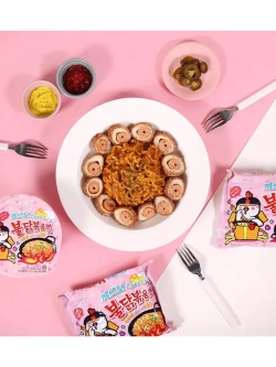 Лапша Samyang со вкусом острой курицы Buldak и карбонары 105 г