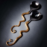 Набор приборов для салата L'Objet Haas Twisted Horn, 30 см