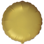 Шар фольгированный Круг 46 см (Золотой)