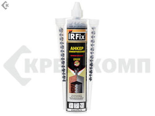 Химический анкер IRFIX 300 ml,полиэфирная смола, для любых оснований,универ.серый +2 насадки (шт) IRFIX