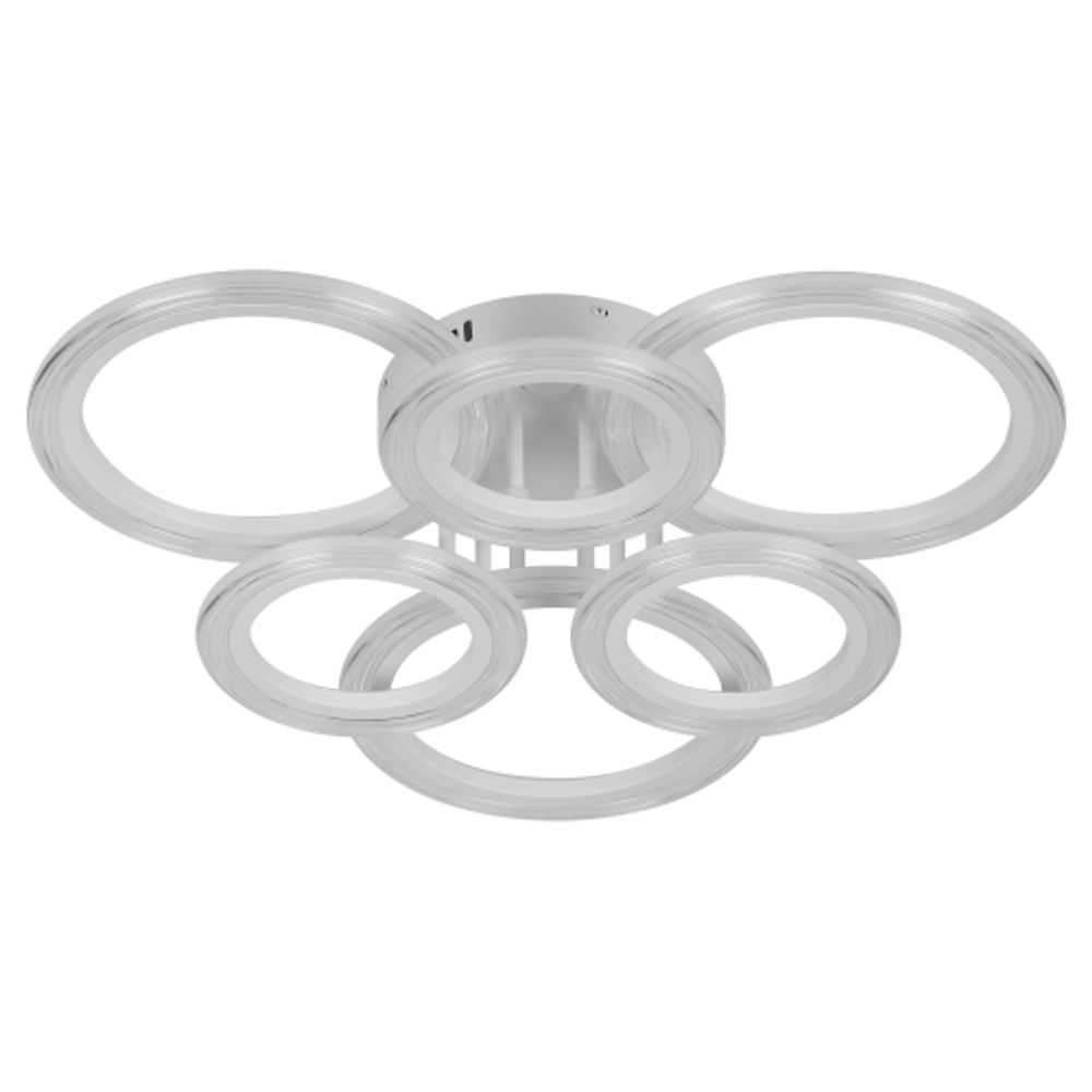 Светильник потолочный светодиодный ЭРА Модерн Ring CLL-1-90W 3K-6,5K RC WH с ДУ белый