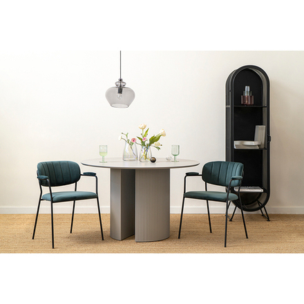 Стул Bergenson Bjorn Eirill, велюр, зеленый