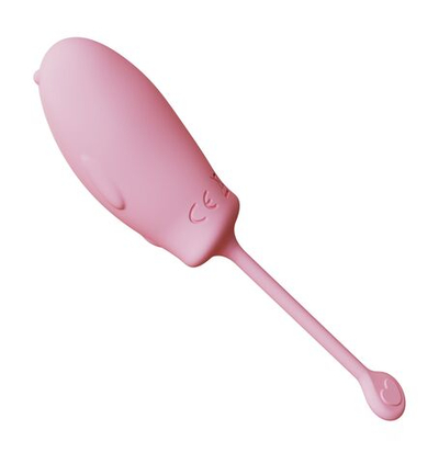 Розовое силиконовое виброяйцо с пультом ДУ (Цвет: розовый)