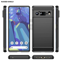 Мягкий защитный чехол под карбон для Google Pixel 6 Pro, серии Carbon от Caseport
