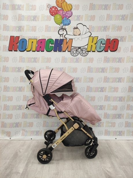 Kоляска прогулочная Farfello Comfy Go розовый (золотая рама)