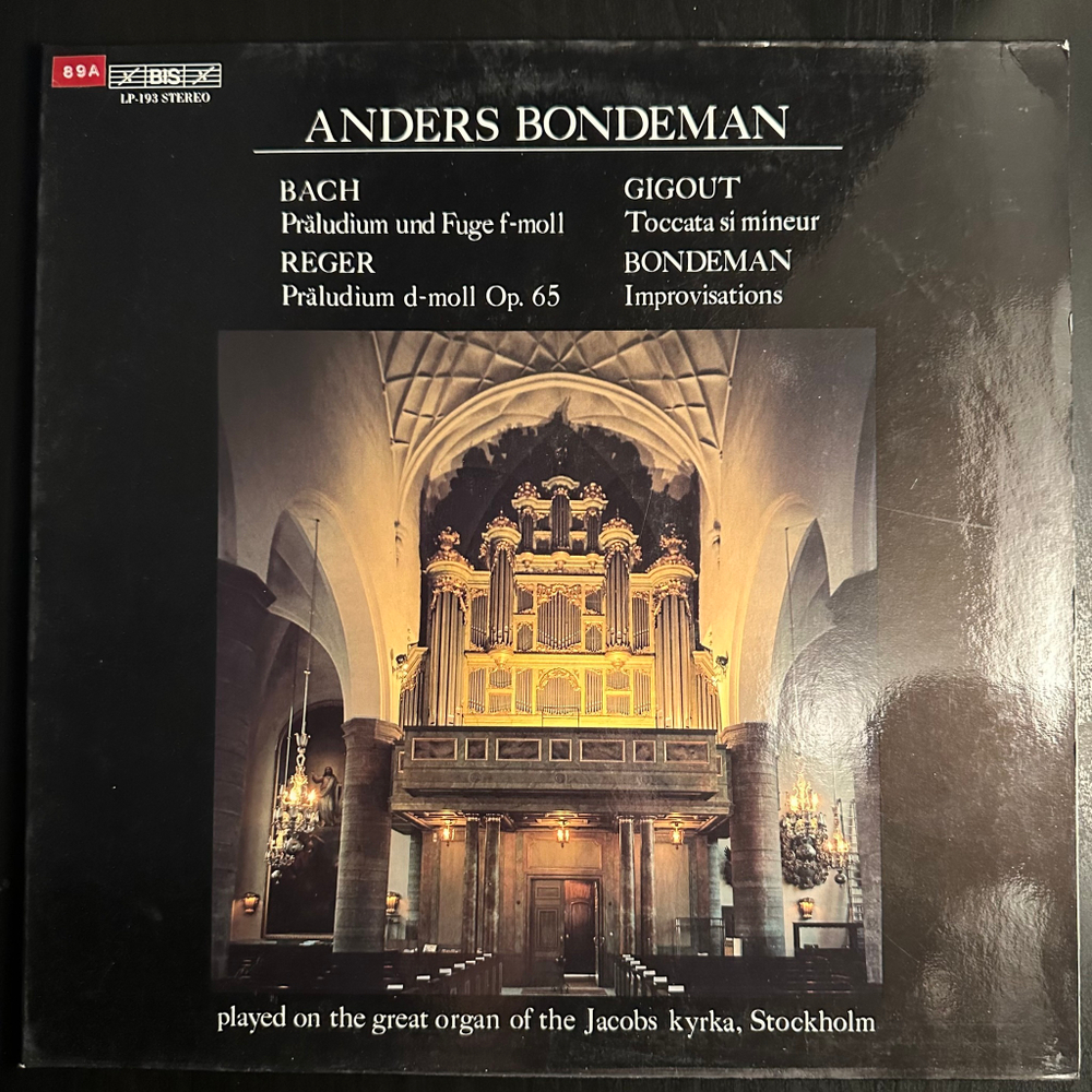 Андерс Бондеман - Бах (Швеция 1982г.)