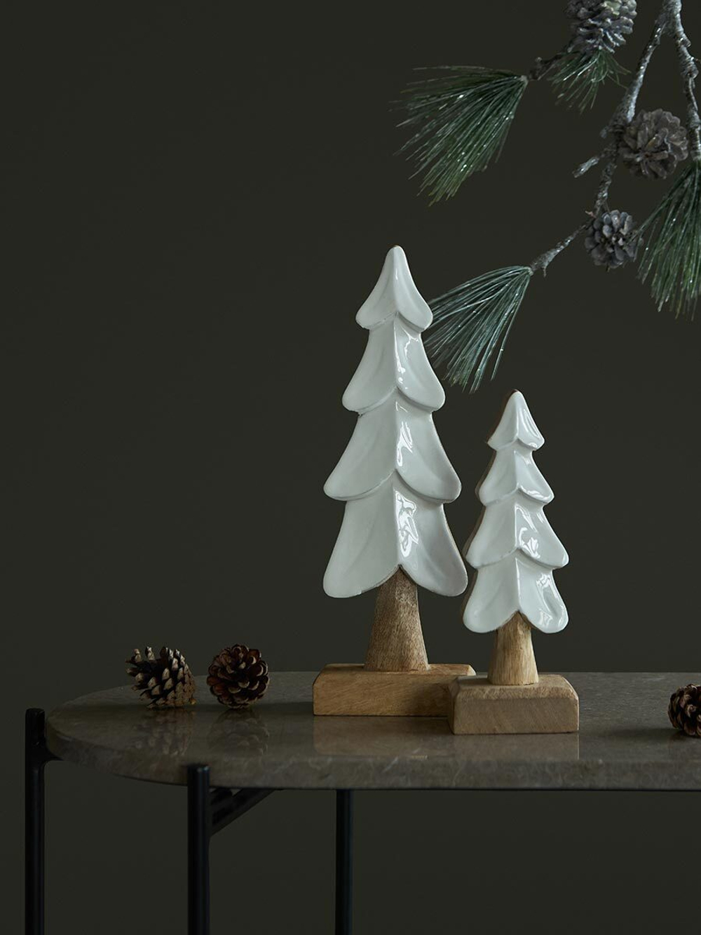 Декор новогодний snowy tree из коллекции new year essential, 30 см