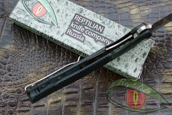 Складной нож REPTILIAN Скутум-02 c клинком из стали D2, рукоять G10