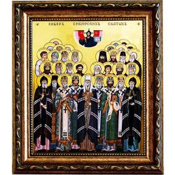 Собор Сибирских святых. Икона на холсте.