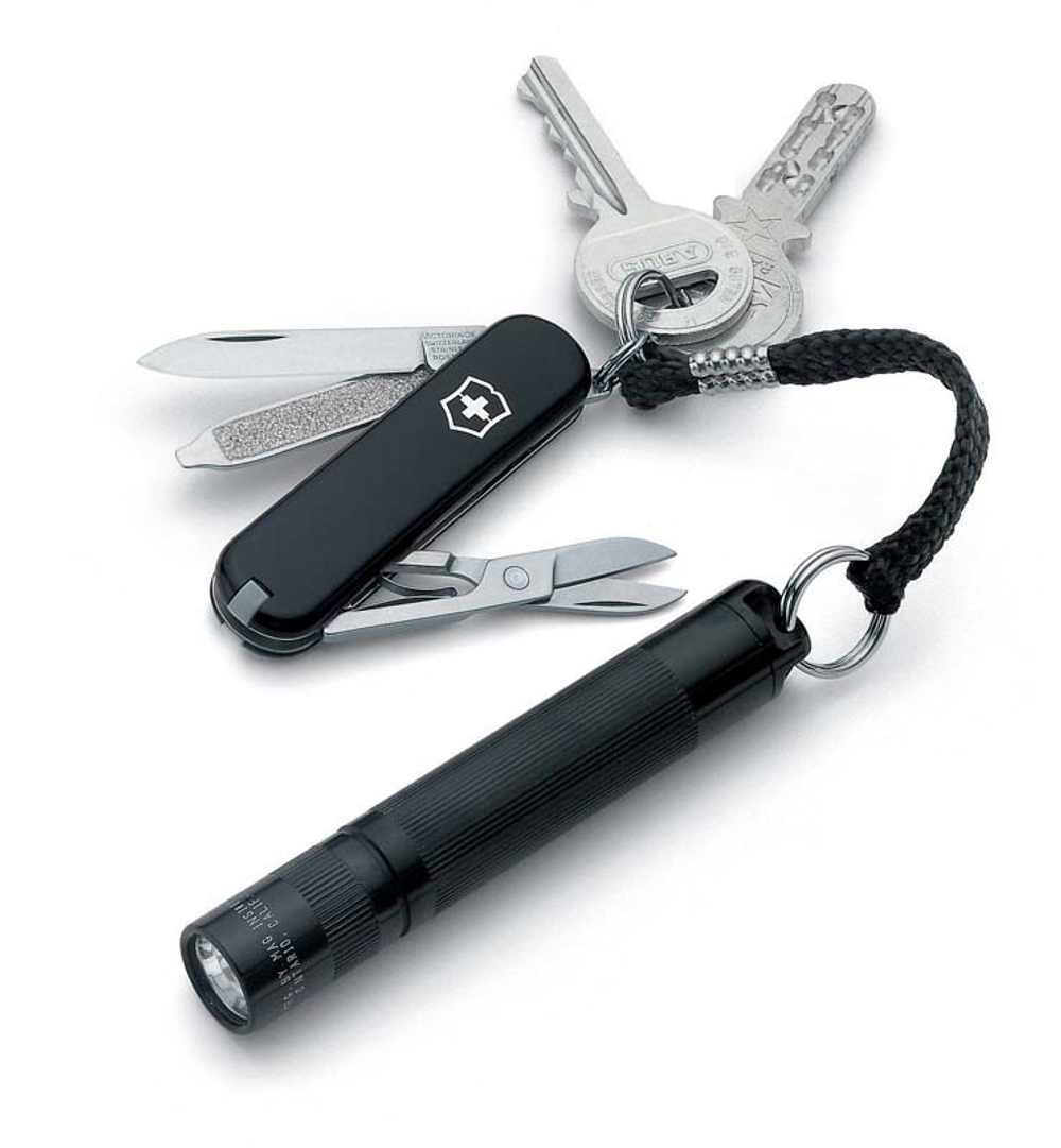 Набор Victorinox нож-брелок + светодиодный фонарь Maglite Solitaire