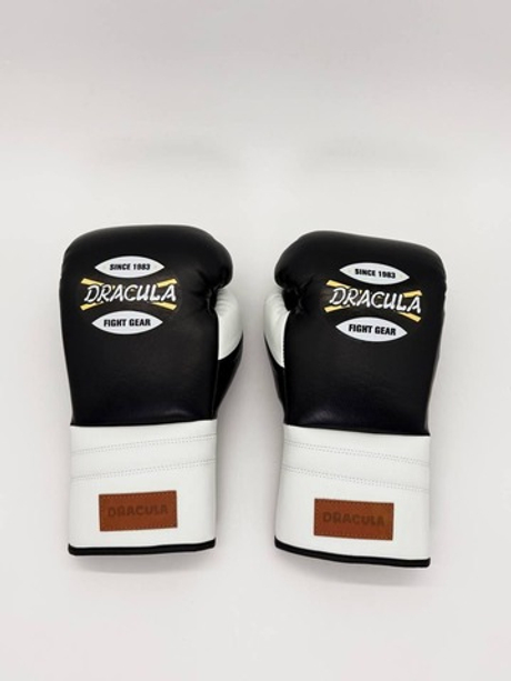 Перчатки для бокса Dracula, черно-белые