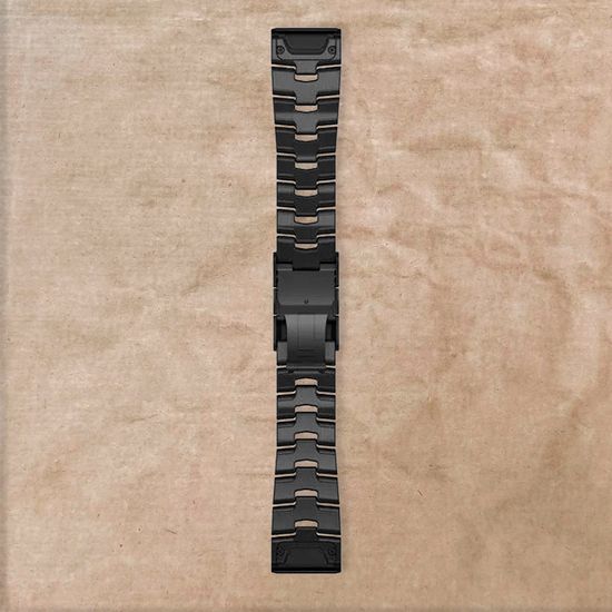 Garmin Quickfit 26 mm Vented Titanium Carbon Gray вентелируемый титановый браслет с DLC - покрытием (010-12864-09)