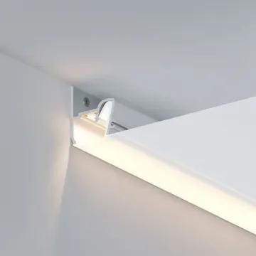 Профиль для натяжных потолков (боковая линия) 2м 040701 серебро STRETCH-S-20-WALL-SIDE-2000 (RESPECT-ST) Arlight