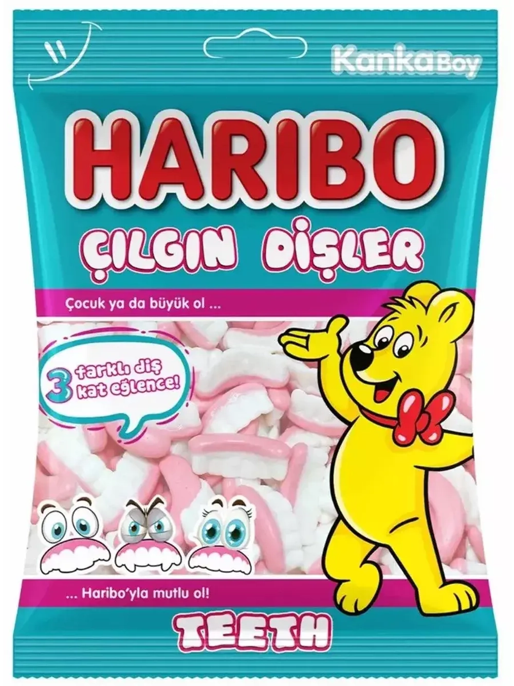 Мармелад жевательный Haribo , Безумные Зубы ( 2уп по 80гр.)