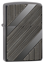 Зажигалка Zippo Armor с покрытием High Polish Black Ice, латунь/сталь, чёрная, 36x12x56 мм