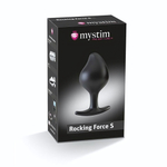 Анальная пробка Rocking Force S для электростимуляции - 9,5 см. (Цвет: черный)
