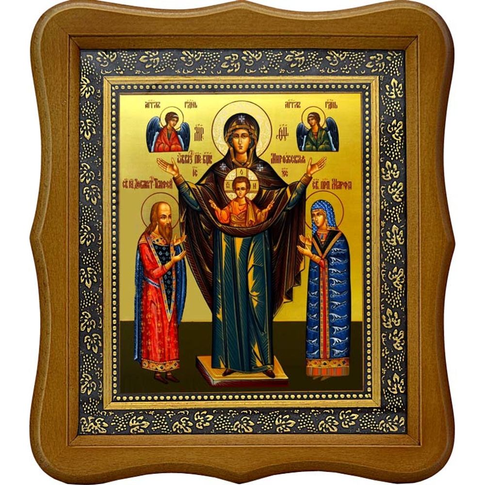 Мирожская икона Божьей Матери (Оранта) на холсте