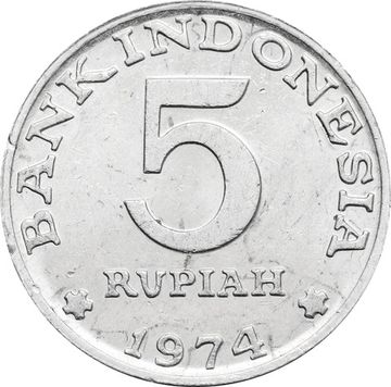 5 рупий 1974 Индонезия, ФАО - Планирование семьи