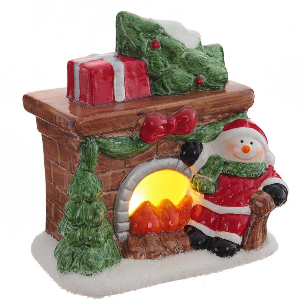 GAEM Фигурка декоративная "Камин" (подсветка, 2xLR44), L11 W7,5 H12 см, 2в.