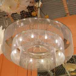 Люстра Cloyd ONASSIS C12 / Ø80 см - никель сатин (арт.11358)