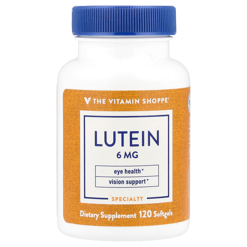 The Vitamin Shoppe, Лютеин, 6 мг, 120 мягких таблеток