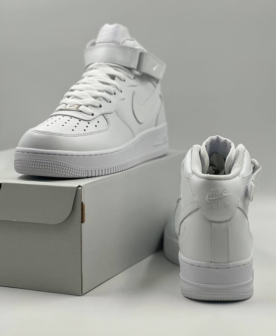 Кроссовки Nike AirForce 1High #N143 (бел.)