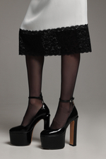 Юбка с кружевом
