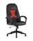TopChairs ST-CYBER 8 RED ткань/экокожа черный/красный