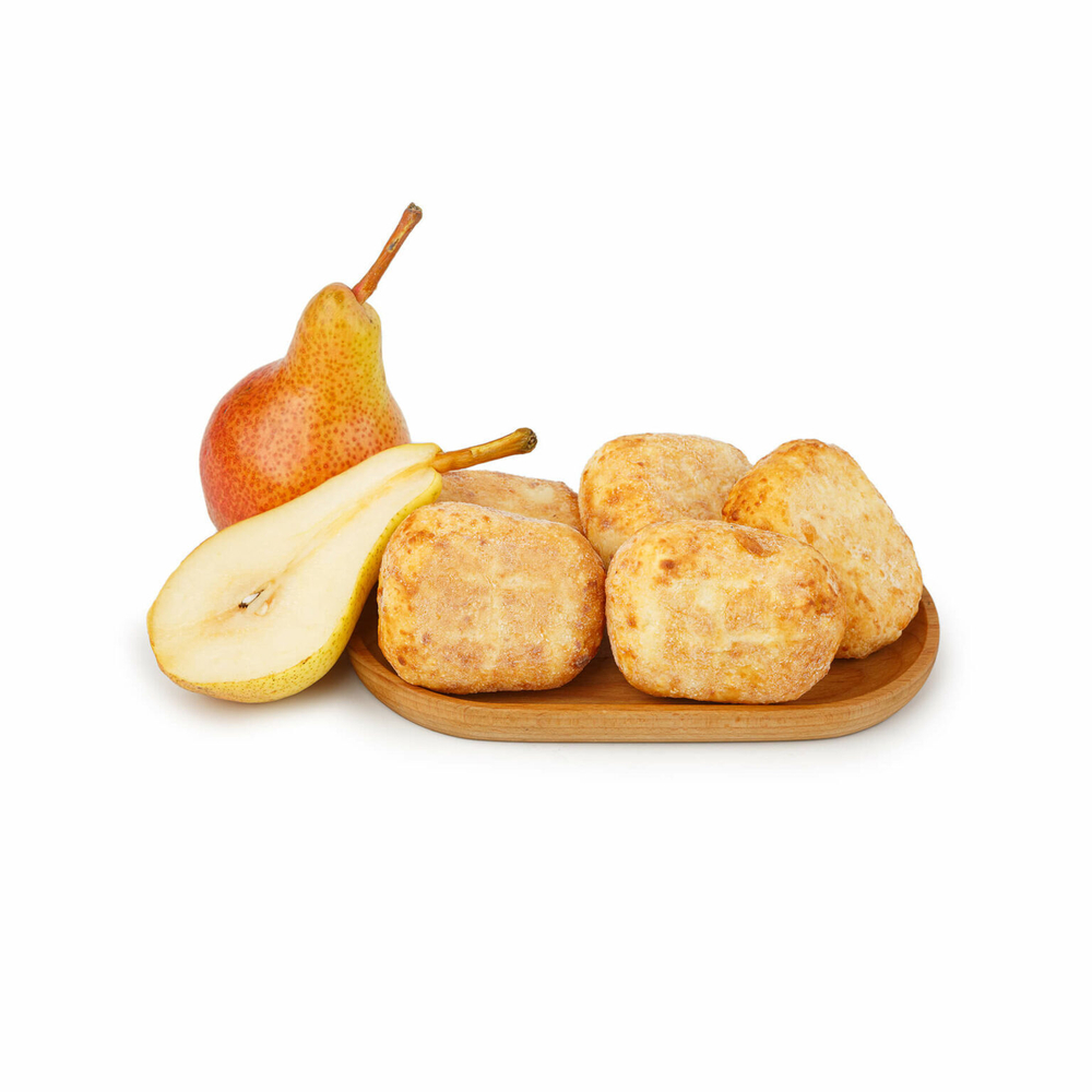 Пирожки творожные с грушей