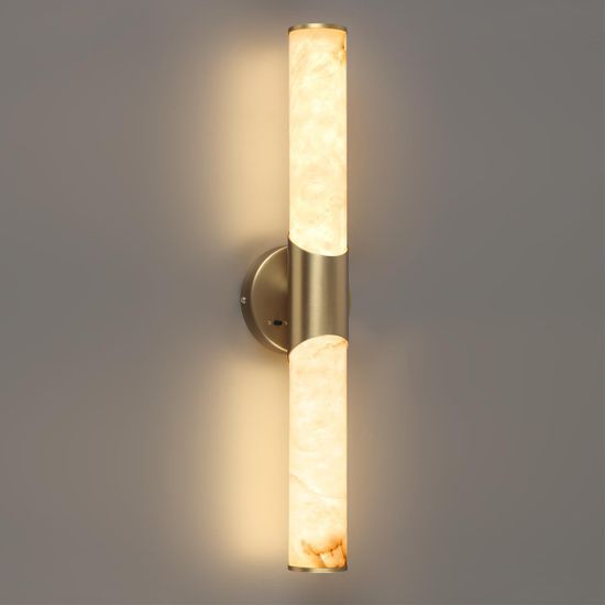 6672/12WL L-VISION ODL24 217 Настенный светильник латунь/металл/алебастр IP20 LED 12W 540Лм 3000K/4000K MARBELLA